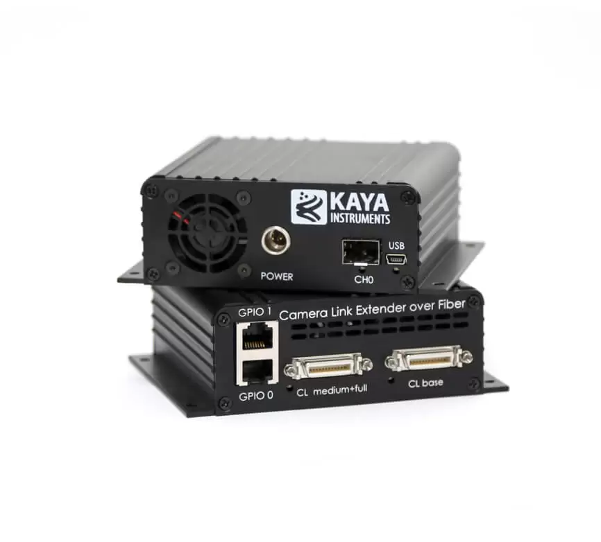 KAYA Vision CAMERA LINK EXTENDER OVER FIBER FRONT AND BACK