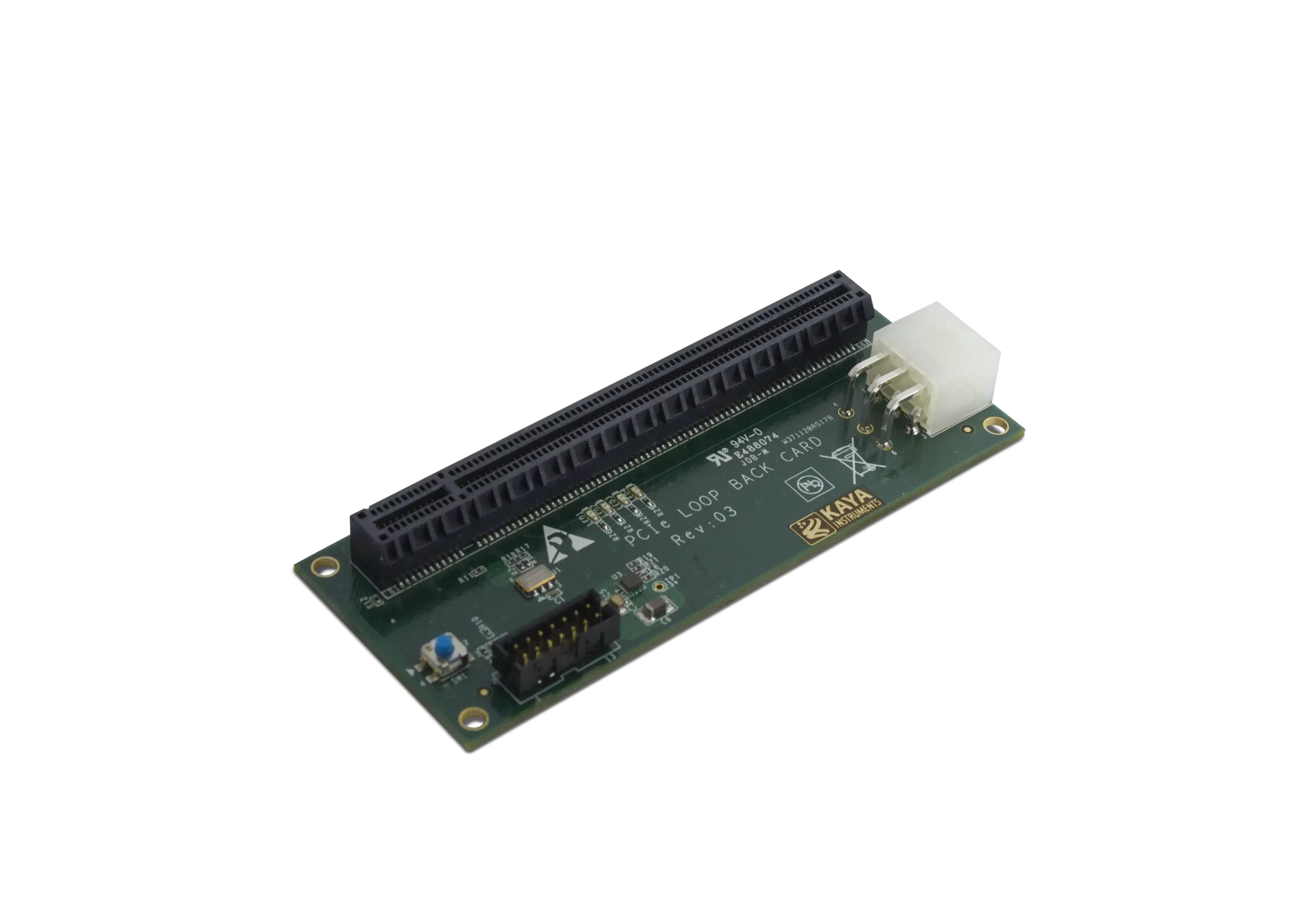 Loop back test board general view