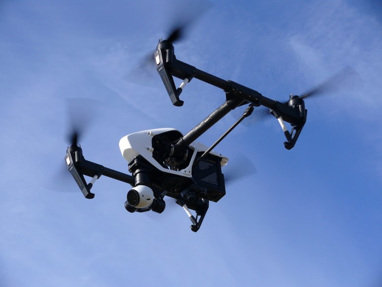 Drone Flying Aerial vision systems image