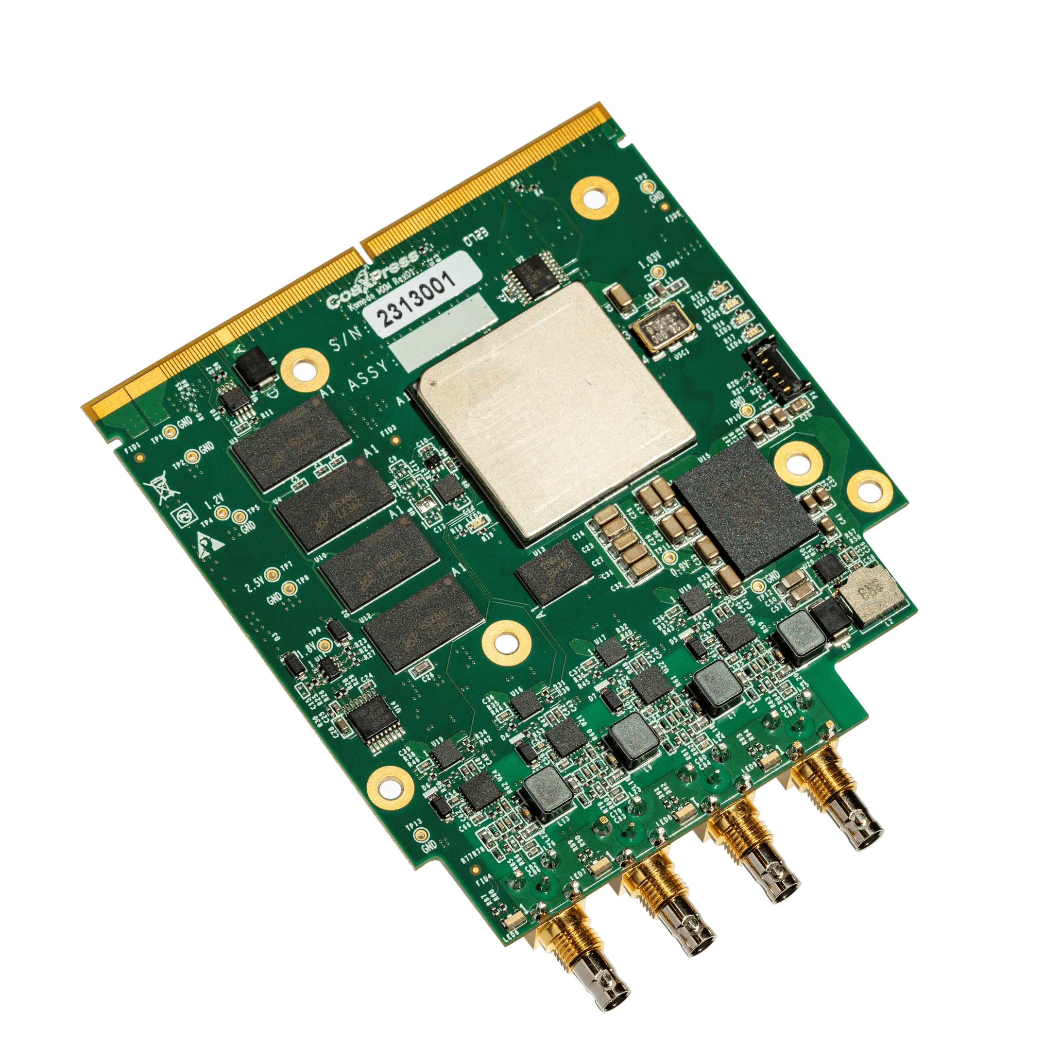 Komodo II CoaXPress 12G MXM Frame Grabber Top main view