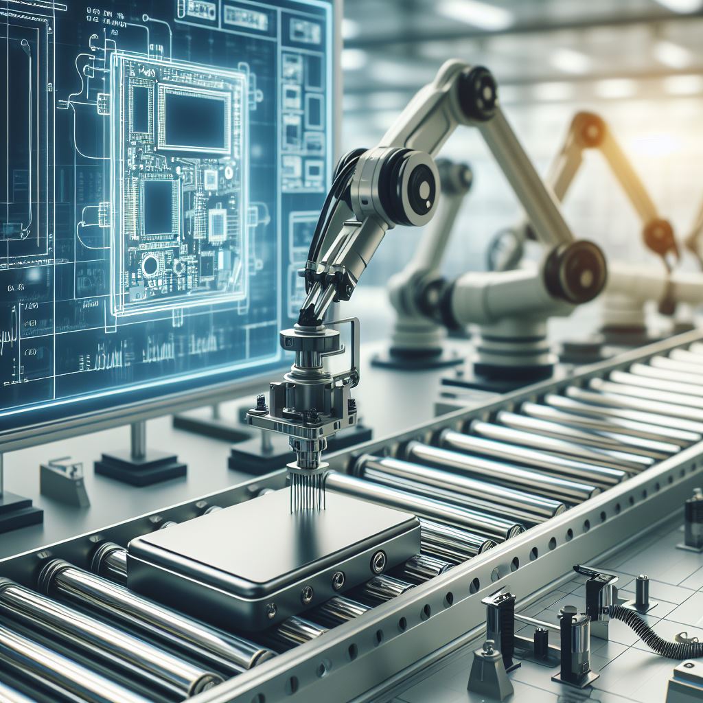 Assembly line robot image OEM