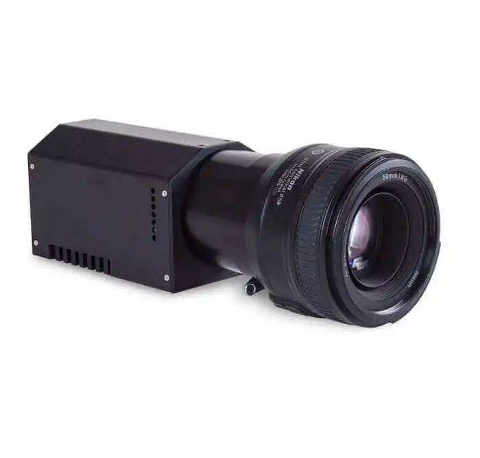 JetCam right front side with Nikon Lens attached